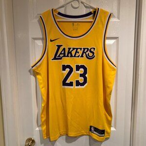 Men's LA Lakers Lebron James #23 Nike Home Jersey
